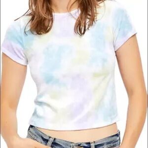 NWT Free People Tie Die‎ Baby Cropped Tee